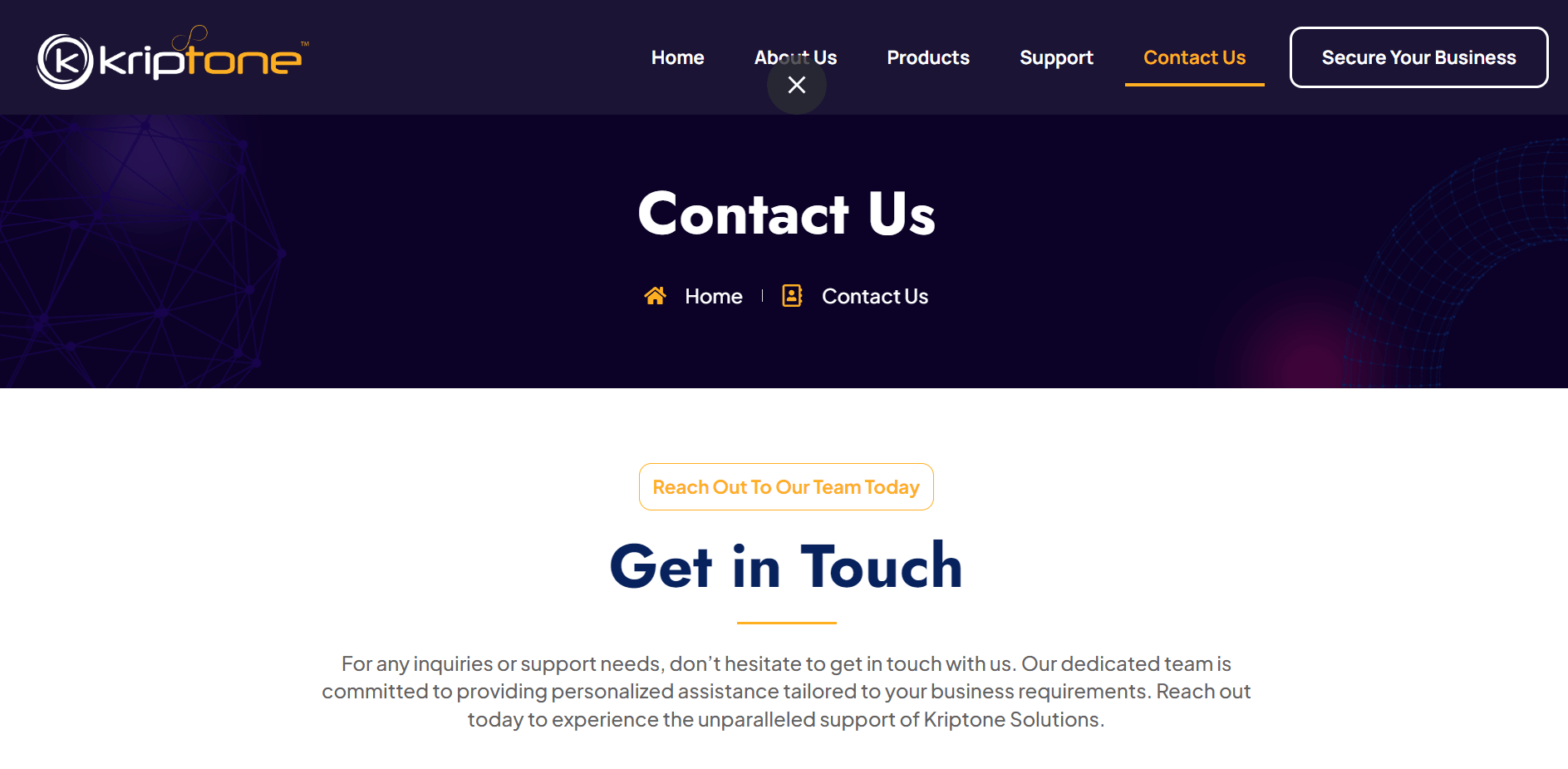 contact us
